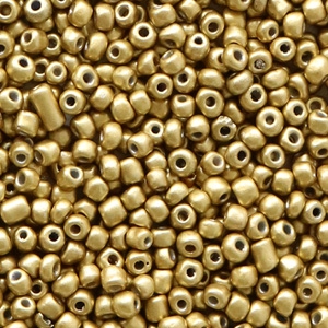 Rocailles 2mm Champagne gold, 10 gram